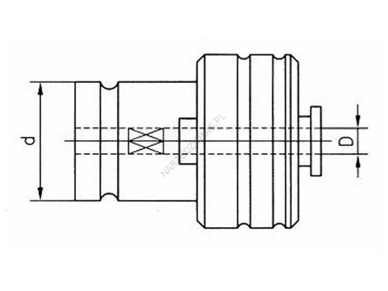 Rysunek techniczny: Wkładka szybkowymienna do gw.GGZD-C M14/M36